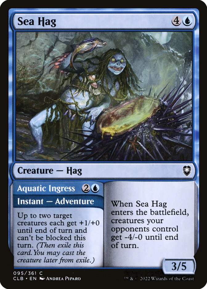 Sea Hag // Aquatic Ingress 95 (Commander Legends: Battle for Baldur's Gate)  - Foil | Chromatic Games