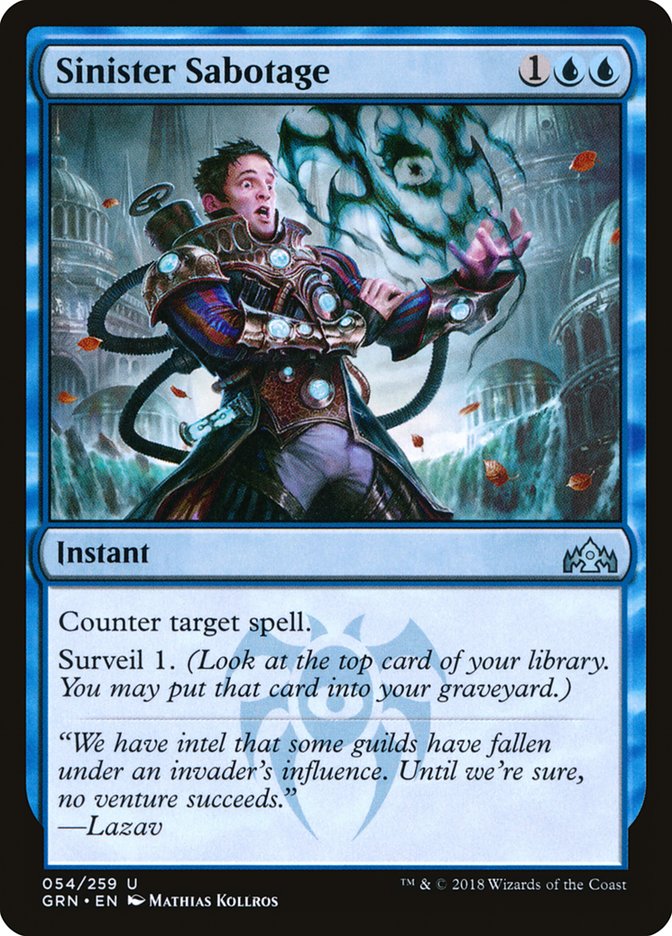 Sinister Sabotage 54/259 (Guilds of Ravnica)  | Chromatic Games