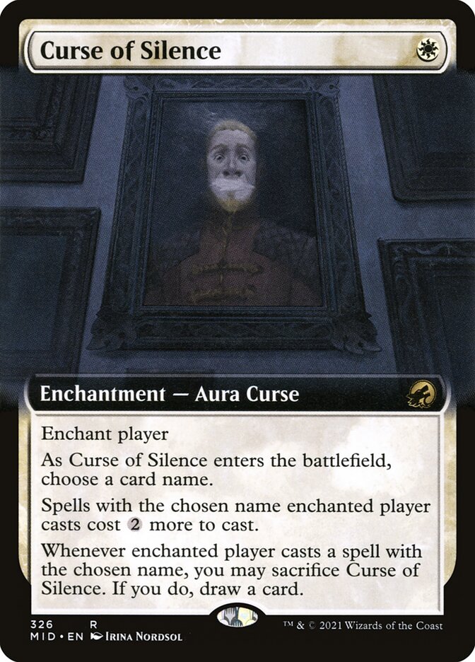 Curse of Silence 326/277 (Innistrad: Midnight Hunt)  - Foil | Chromatic Games