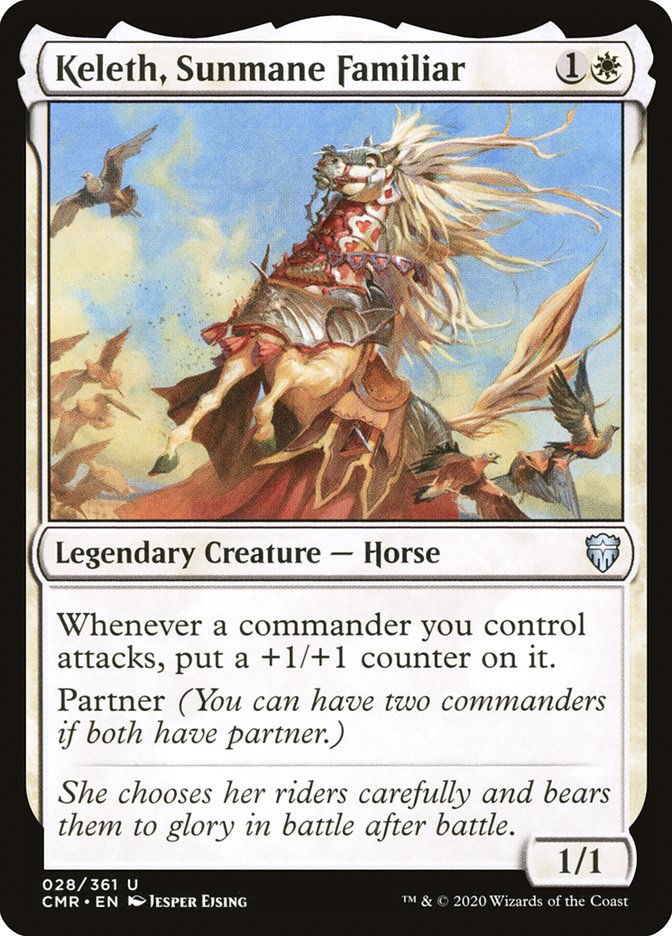 Keleth, Sunmane Familiar 28 (Commander Legends)  - Foil | Chromatic Games