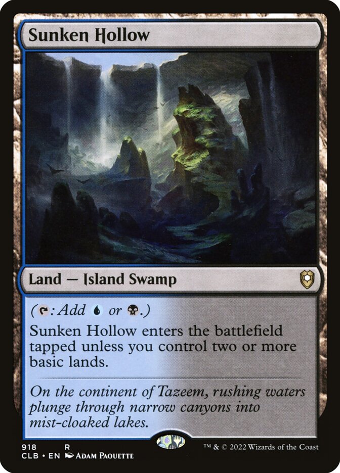 Sunken Hollow 918 (Commander Legends: Battle for Baldur's Gate)  | Chromatic Games