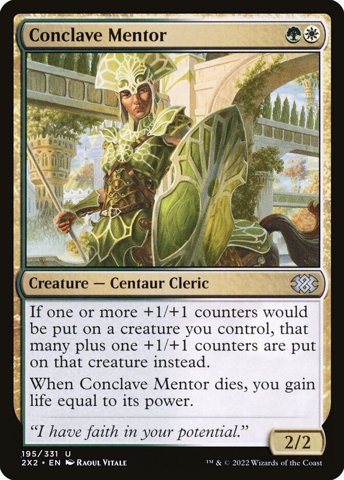 Conclave Mentor 195/331 (Double Masters 2022)  - Foil | Chromatic Games