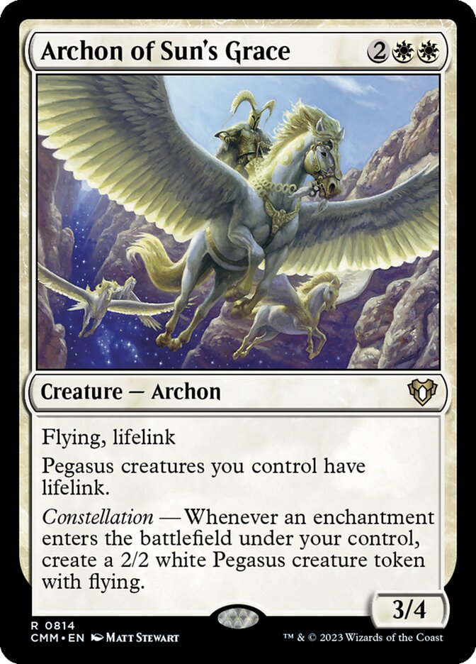 Archon of Sun's Grace 814/451 (Commander Masters)  | Chromatic Games