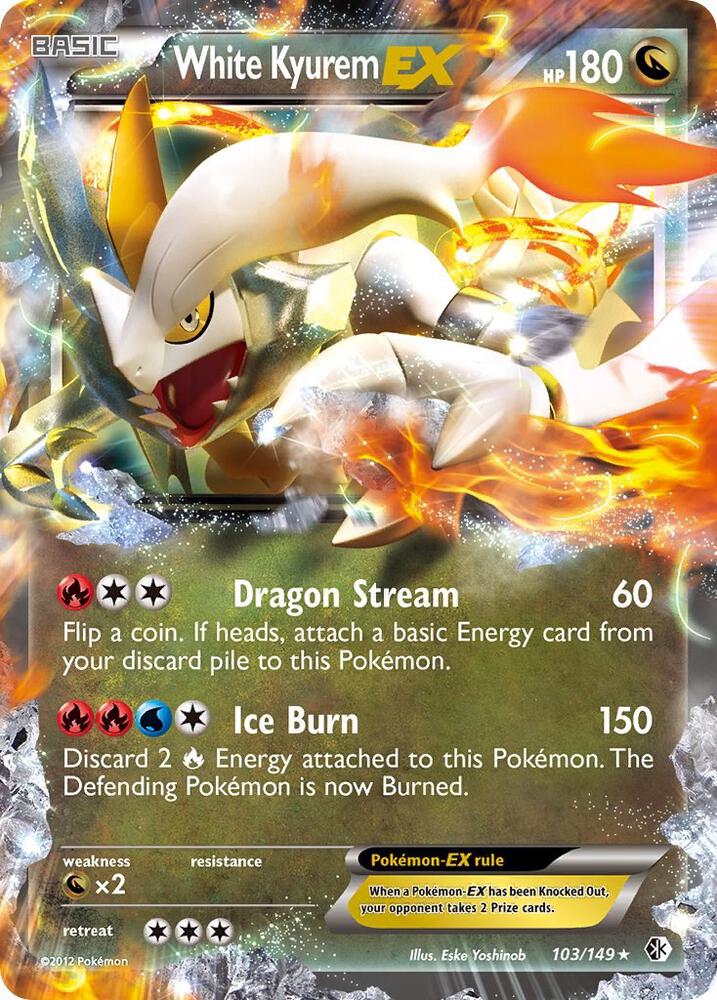 White Kyurem EX 103/149 (Boundaries Crossed)  - Holofoil | Chromatic Games