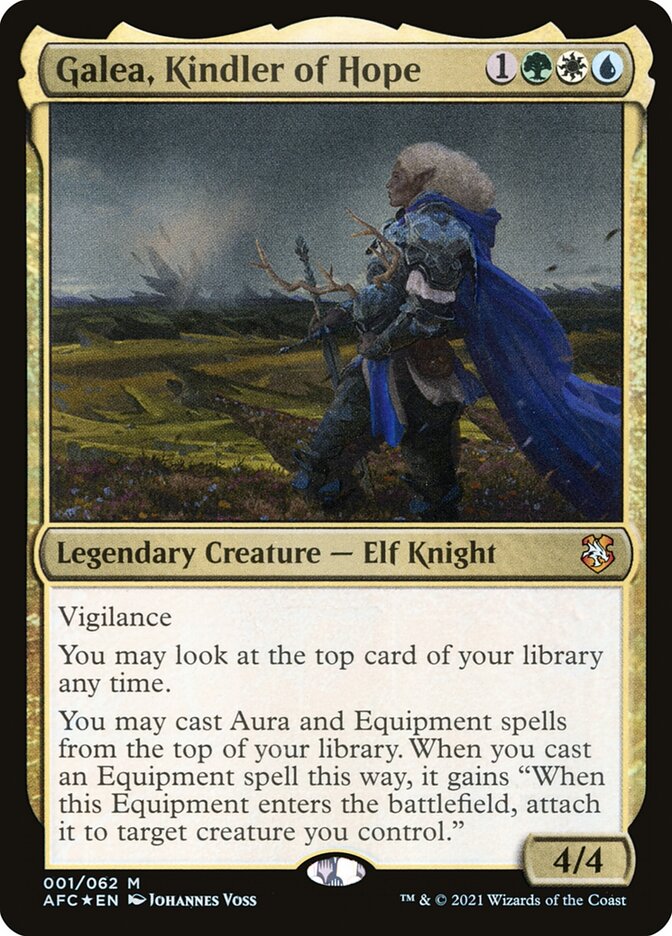 Galea, Kindler of Hope 1/62 (Commander: Adventures in the Forgotten Realms)  - Foil | Chromatic Games