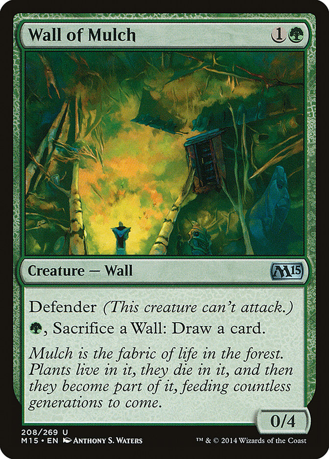 Wall of Mulch 208/269 (Magic 2015 (M15))  | Chromatic Games