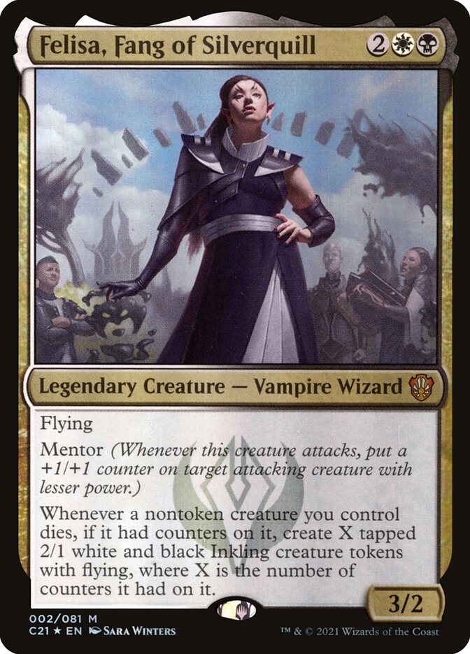 Felisa Fang of Silverquill 2 (Commander 2021)  - Foil | Chromatic Games