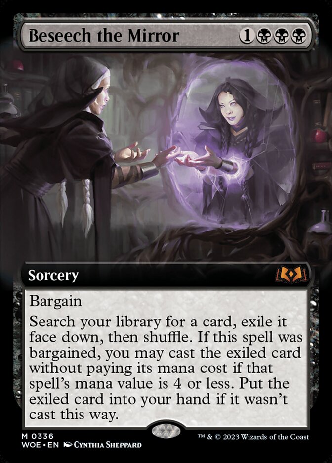 Beseech the Mirror 336 (Wilds of Eldraine)  - Extended Art Foil | Chromatic Games
