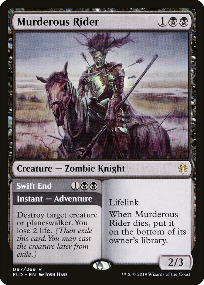 Murderous Rider // Swift End 97 (Throne of Eldraine)  - Foil | Chromatic Games