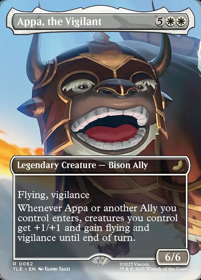 Appa, the Vigilant 62 (Avatar: The Last Airbender: Eternal-Legal)  - Borderless | Chromatic Games
