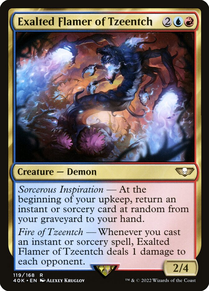 Exalted Flamer of Tzeentch 119/617 (Universes Beyond: Warhammer 40,000)  | Chromatic Games