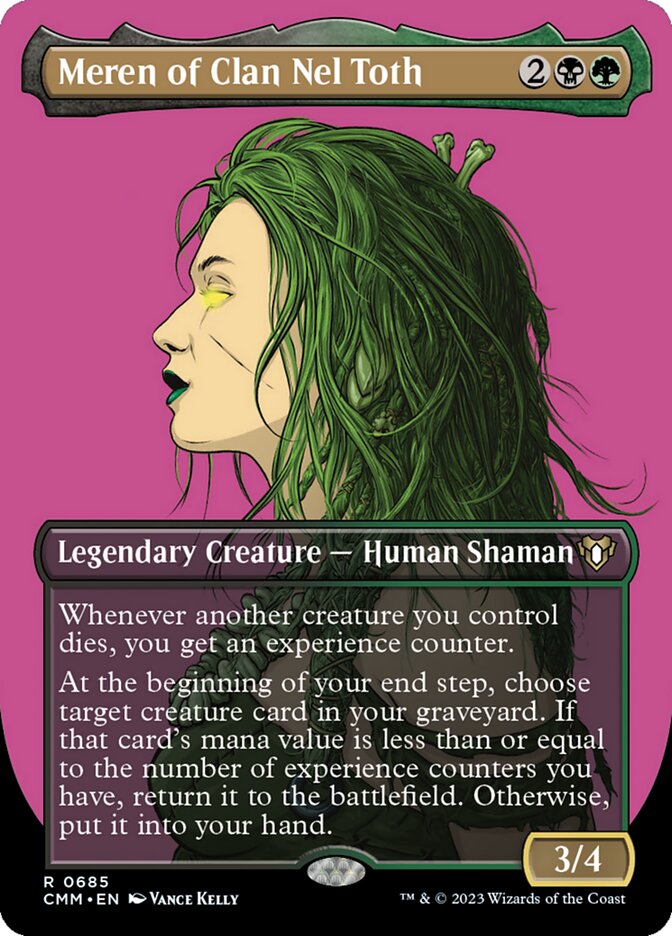 Meren of Clan Nel Toth 685 (Commander Masters)  - Borderless | Chromatic Games