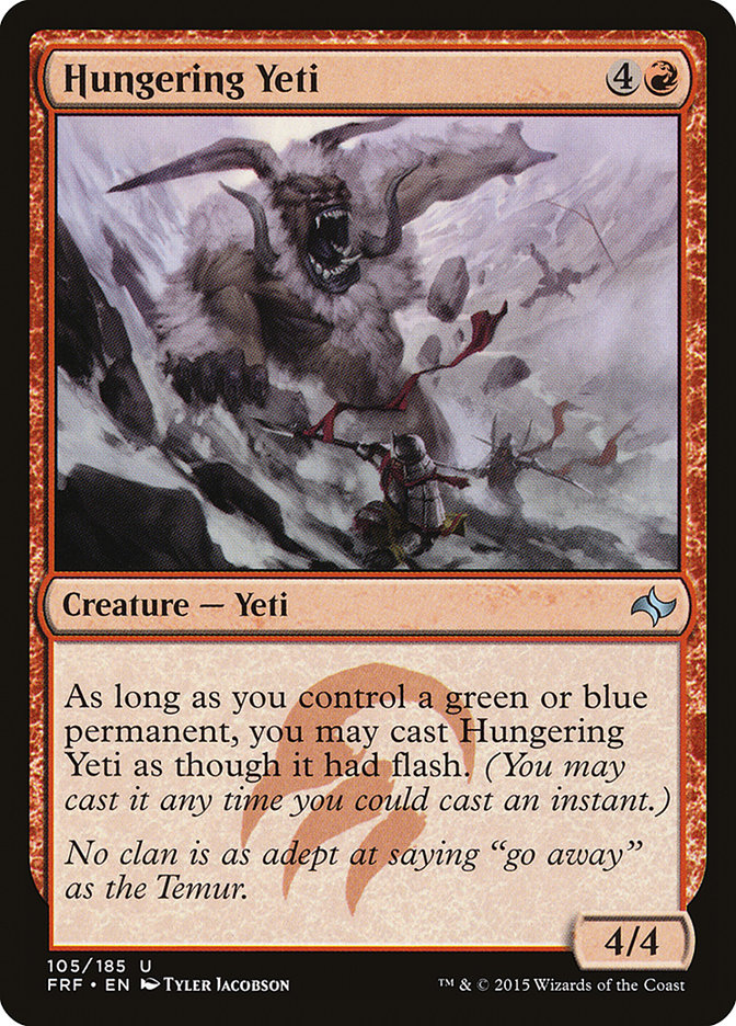 Hungering Yeti 105 (Fate Reforged)  | Chromatic Games