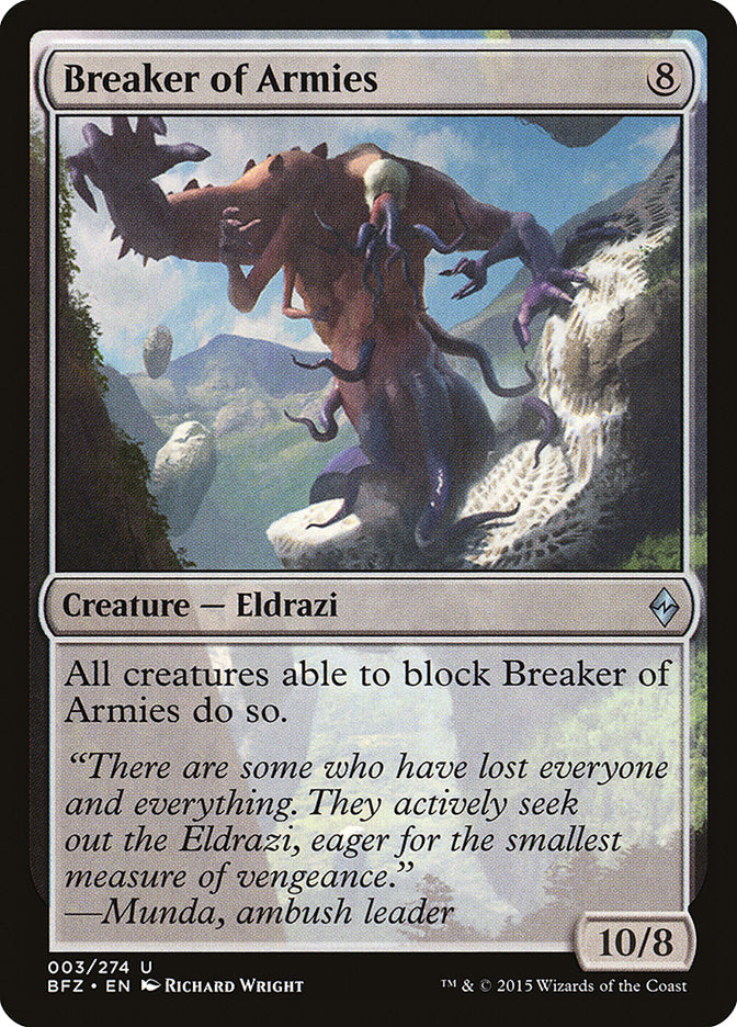 Breaker of Armies 3/274 (Battle for Zendikar)  | Chromatic Games