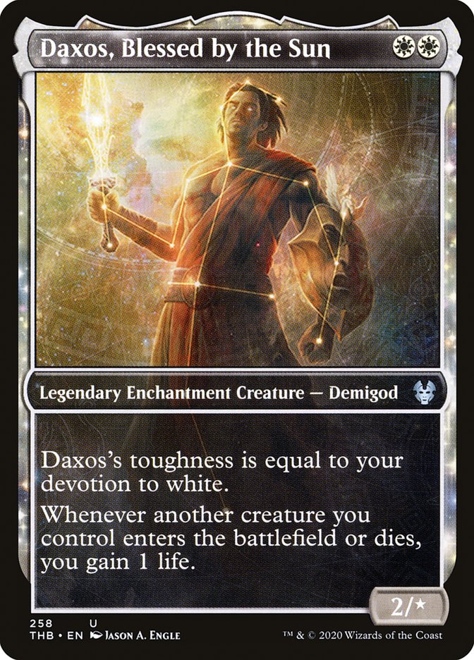 Daxos, Blessed by the Sun 258/254 (Theros Beyond Death)  - Showcase | Chromatic Games