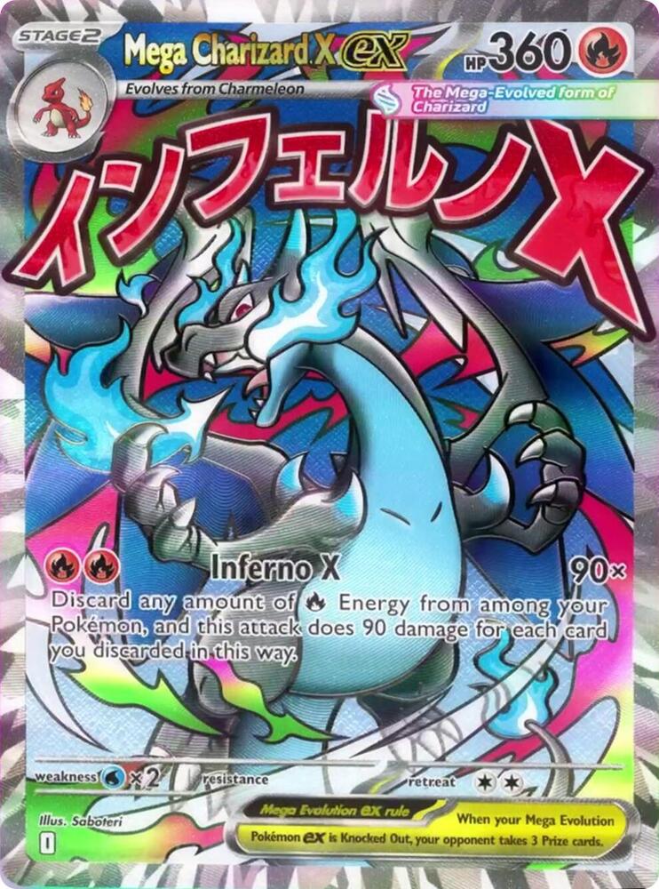 Mega Charizard X ex 023 (ME: Mega Evolution Promo)  - Holofoil | Chromatic Games