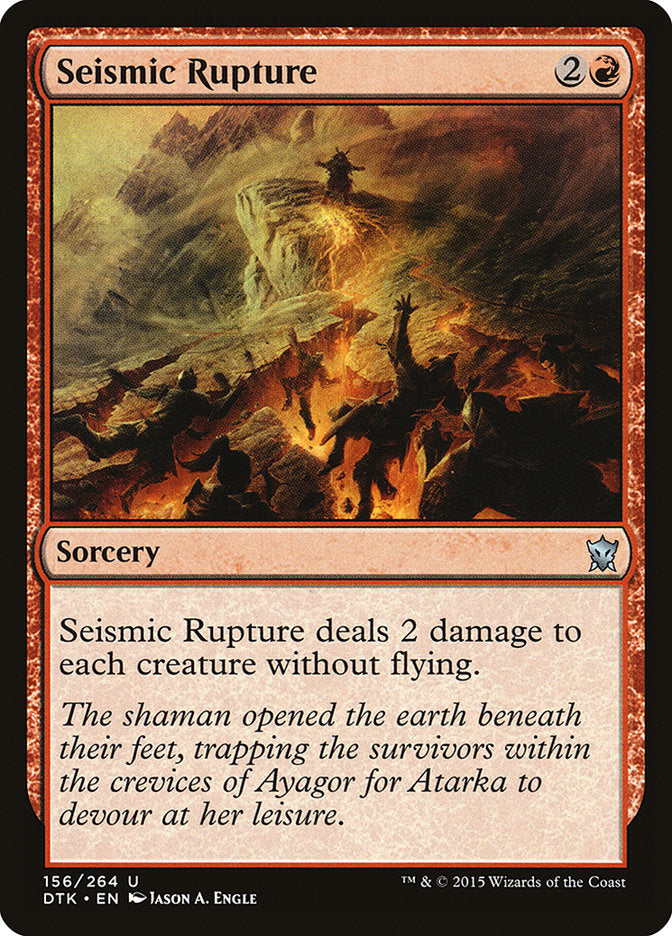 Seismic Rupture 156/264 (Dragons of Tarkir)  | Chromatic Games