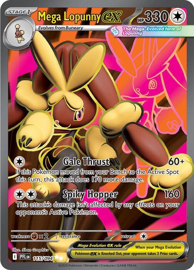 Mega Lopunny ex 115/094 (ME02: Phantasmal Flames)  - Holofoil | Chromatic Games