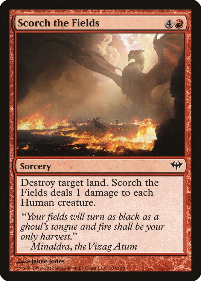 Scorch the Fields 103/158 (Dark Ascension)  | Chromatic Games