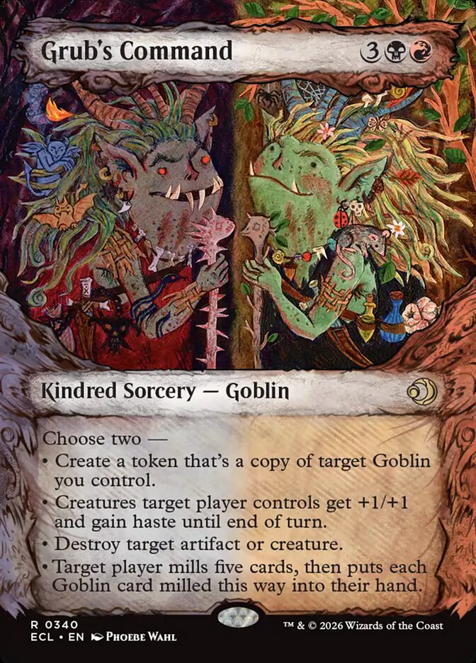Grub's Command  340 (Lorwyn Eclipsed)  - Showcase Foil | Chromatic Games