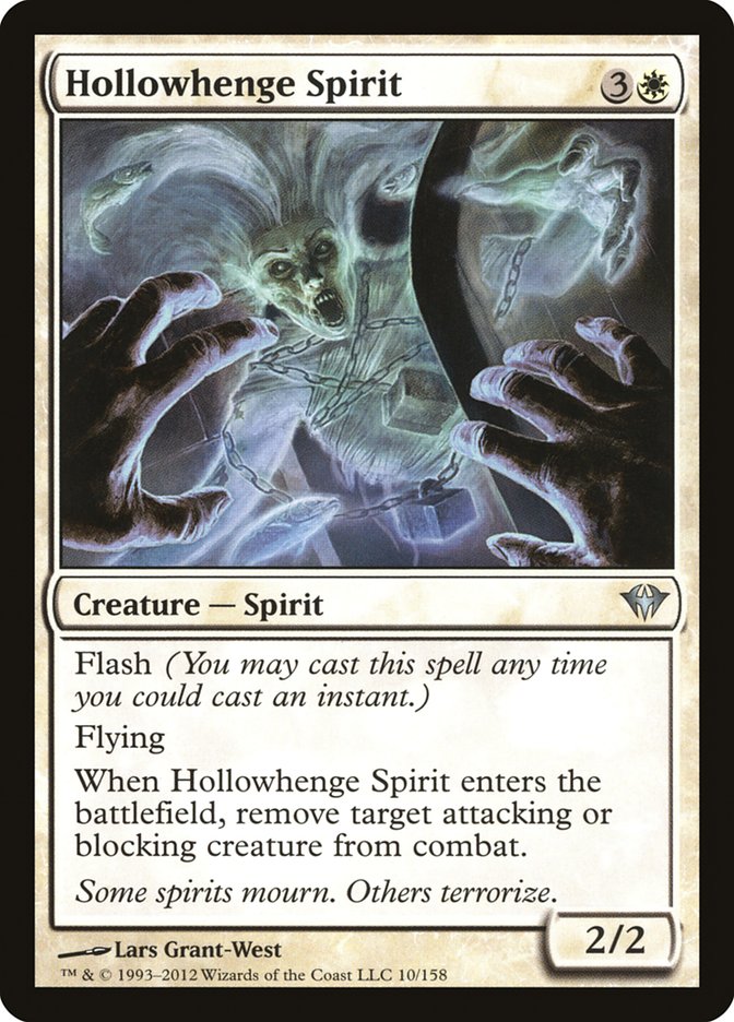 Hollowhenge Spirit 10/158 (Dark Ascension)  | Chromatic Games