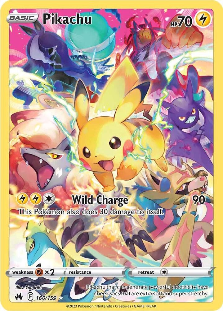 Pikachu Secret 160/159 (SWSH: Crown Zenith)  - Holofoil | Chromatic Games