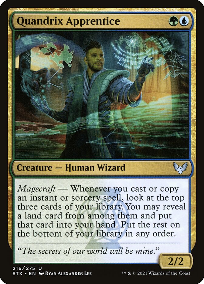 Quandrix Apprentice 216 (Strixhaven: School of Mages)  - Foil | Chromatic Games