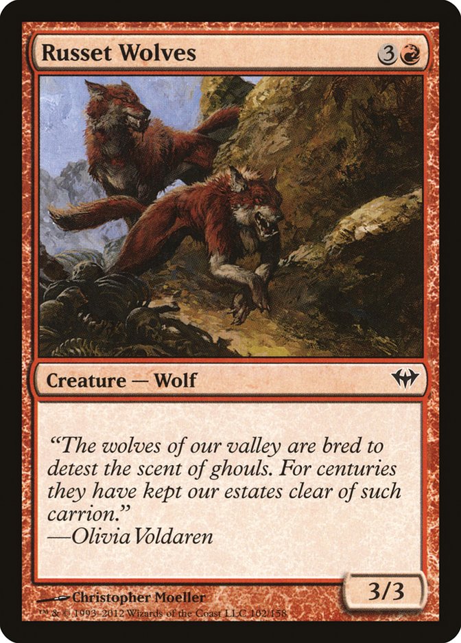 Russet Wolves 102/158 (Dark Ascension)  | Chromatic Games