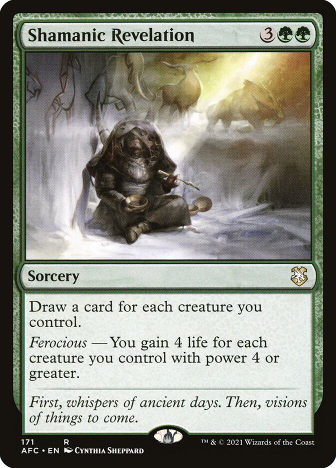 Shamanic Revelation 171/62 (Commander: Adventures in the Forgotten Realms)  | Chromatic Games
