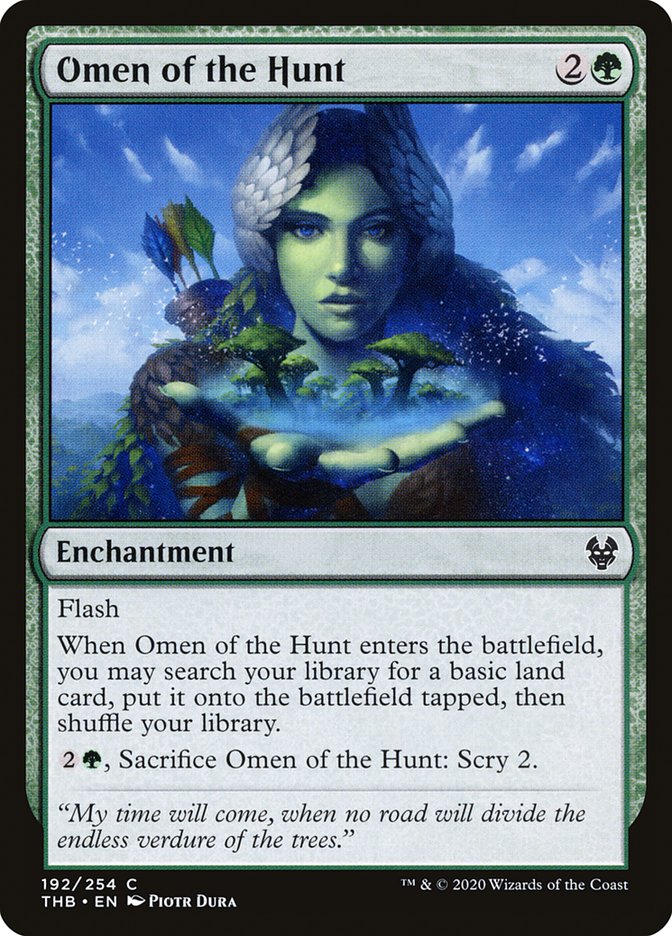 Omen of the Hunt 192/254 (Theros Beyond Death)  - Foil | Chromatic Games