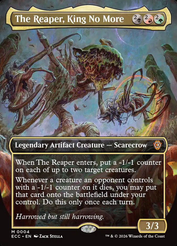 The Reaper, King No More  4 (Commander: Lorwyn Eclipsed)  - Borderless Foil | Chromatic Games