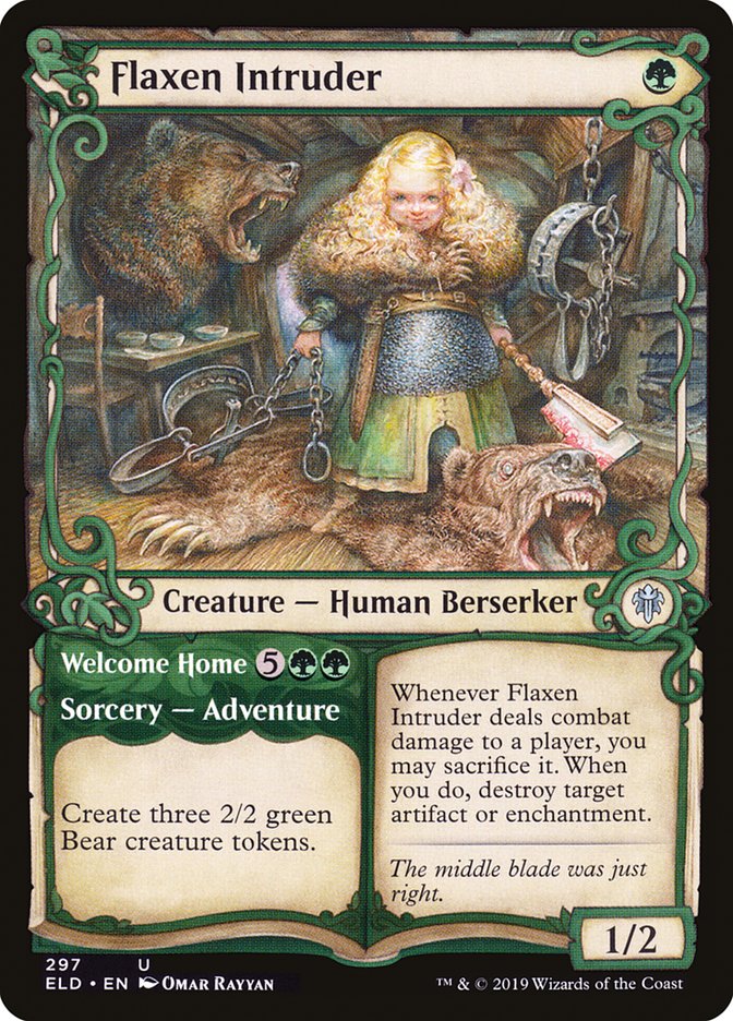 Flaxen Intruder // Welcome Home 297/269 (Throne of Eldraine)  - Showcase | Chromatic Games