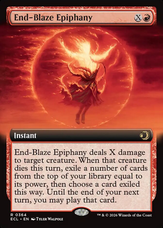 End-Blaze Epiphany 364/408 (Lorwyn Eclipsed)  - Extended Art | Chromatic Games