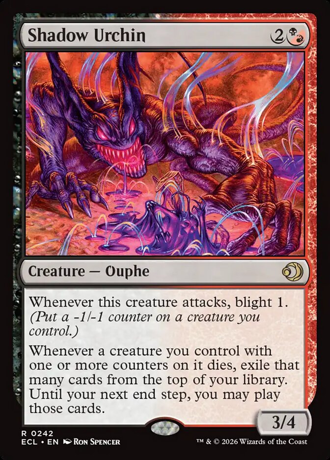 Shadow Urchin 242/273 (Lorwyn Eclipsed)  - Foil | Chromatic Games
