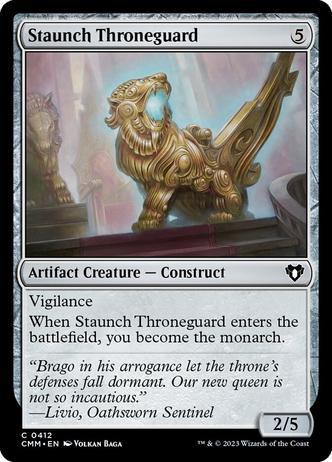 Staunch Throneguard 412/451 (Commander Masters)  | Chromatic Games