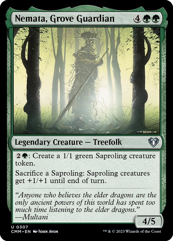 Nemata, Grove Guardian 307 (Commander Masters)  - Foil | Chromatic Games