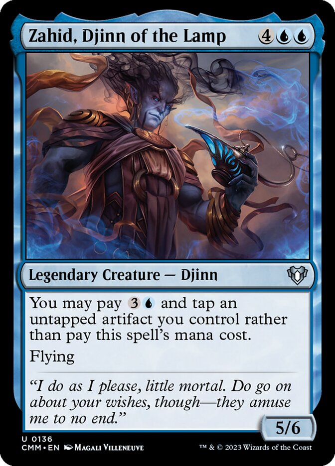 Zahid, Djinn of the Lamp 136/451 (Commander Masters)  - Foil | Chromatic Games