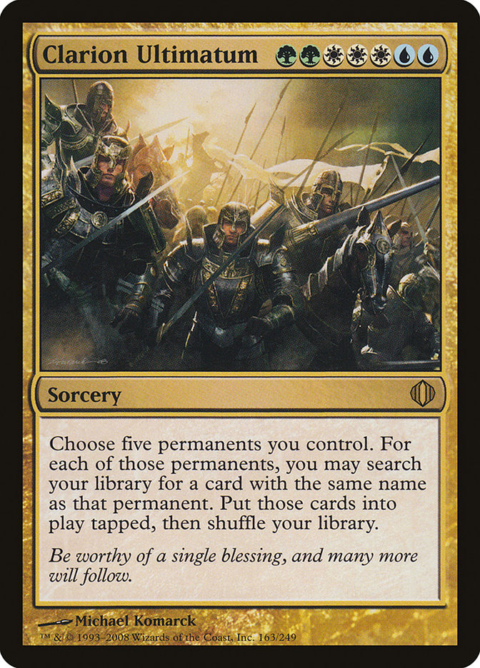 Clarion Ultimatum 163/249 (Shards of Alara)  | Chromatic Games