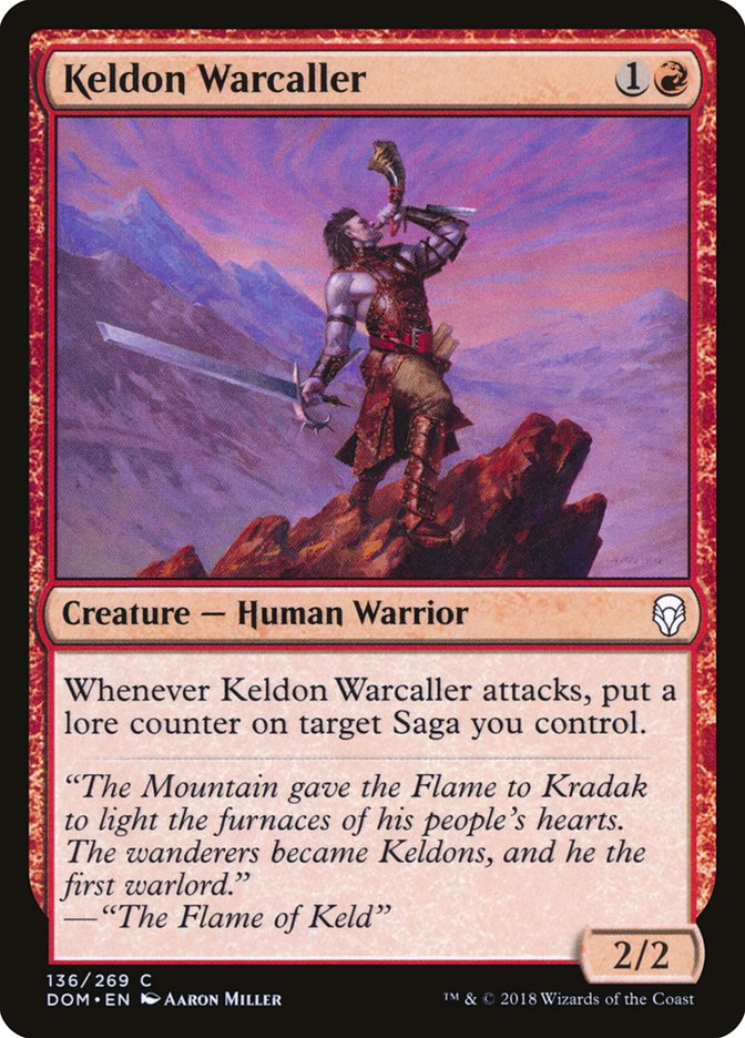 Keldon Warcaller 136/269 (Dominaria)  | Chromatic Games