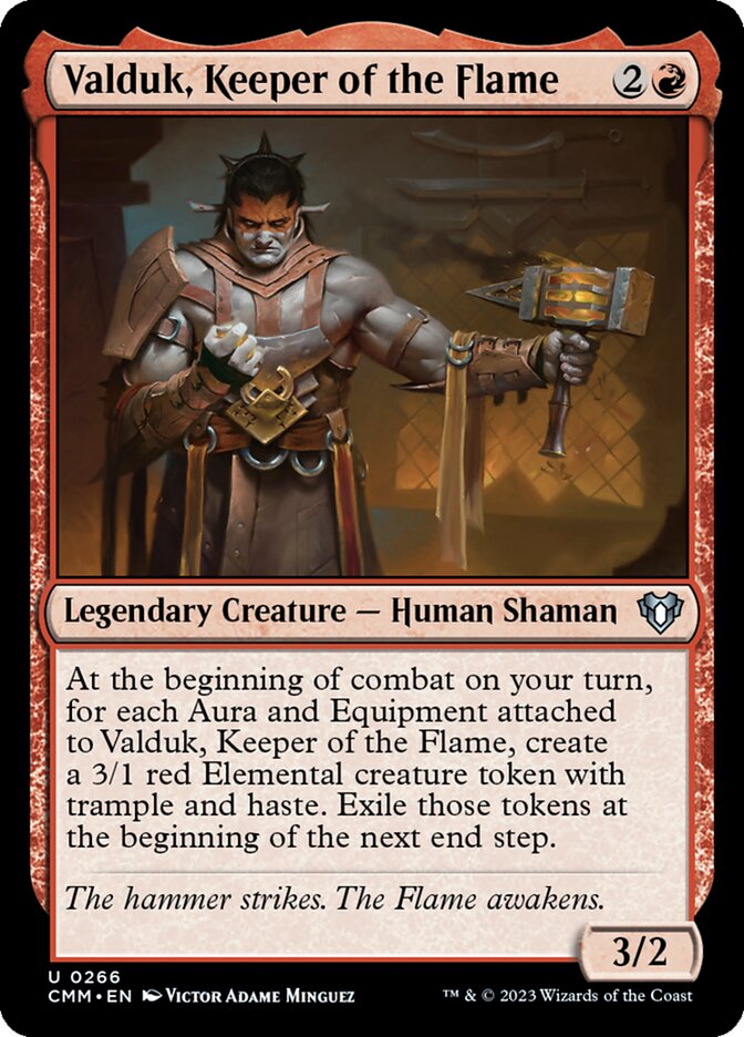 Valduk, Keeper of the Flame 266 (Commander Masters)  - Foil | Chromatic Games