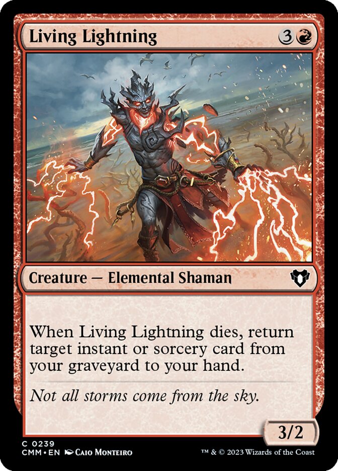 Living Lightning 239/451 (Commander Masters)  | Chromatic Games