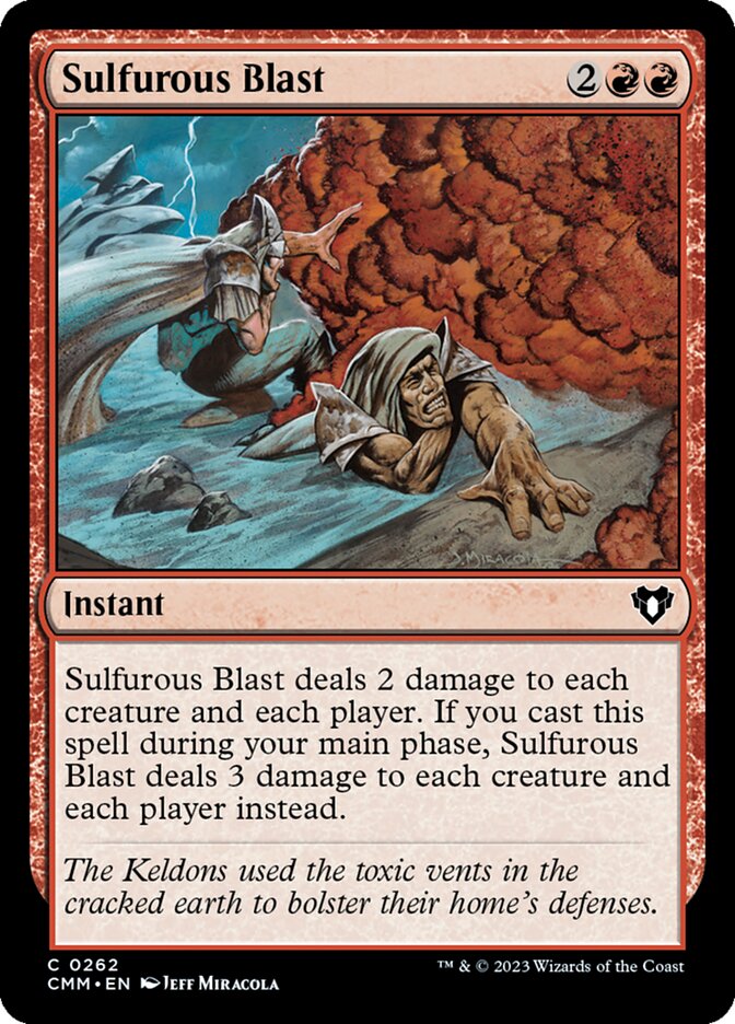 Sulfurous Blast 262/451 (Commander Masters)  | Chromatic Games