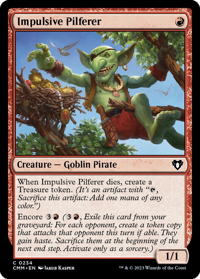 Impulsive Pilferer 234/451 (Commander Masters)  | Chromatic Games