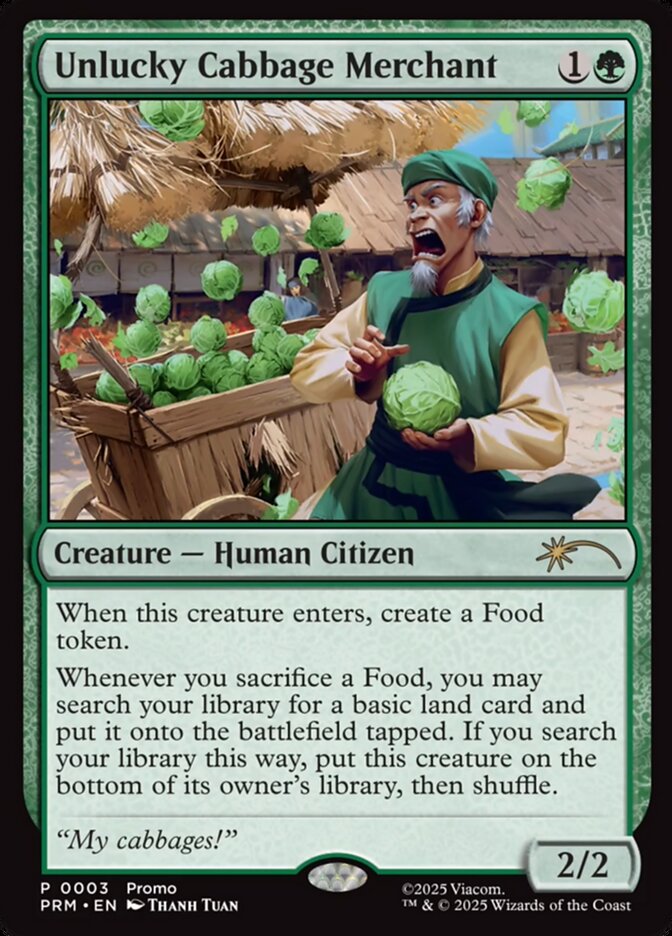 Unlucky Cabbage Merchant 15/1 (Unique and Miscellaneous Promos)  | Chromatic Games