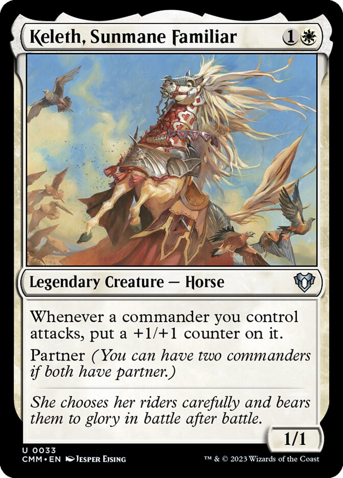 Keleth, Sunmane Familiar 33/451 (Commander Masters)  | Chromatic Games