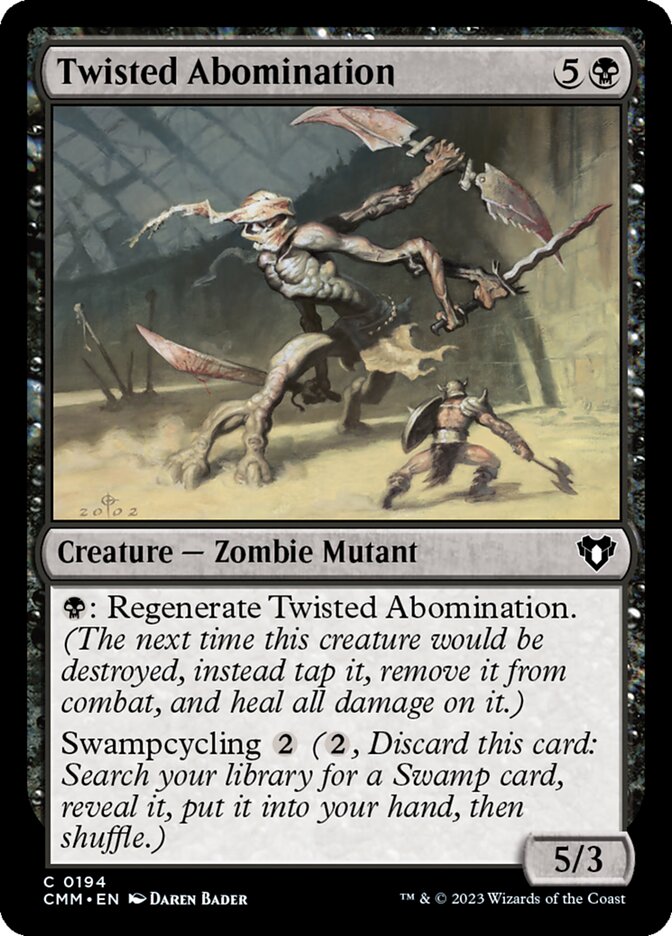 Twisted Abomination 194 (Commander Masters)  - Foil | Chromatic Games