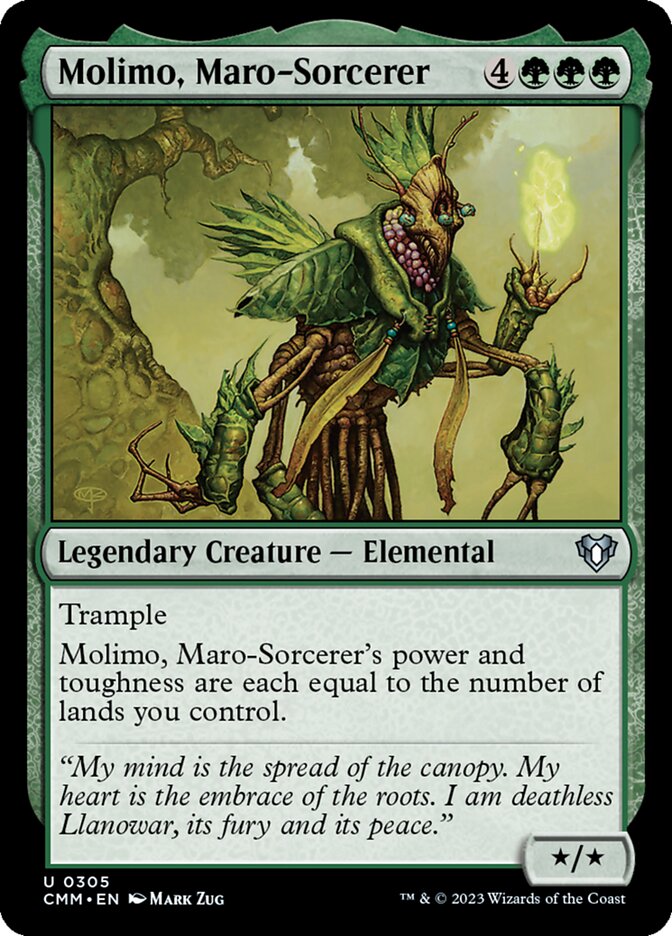Molimo, Maro-Sorcerer 305/451 (Commander Masters)  - Foil | Chromatic Games