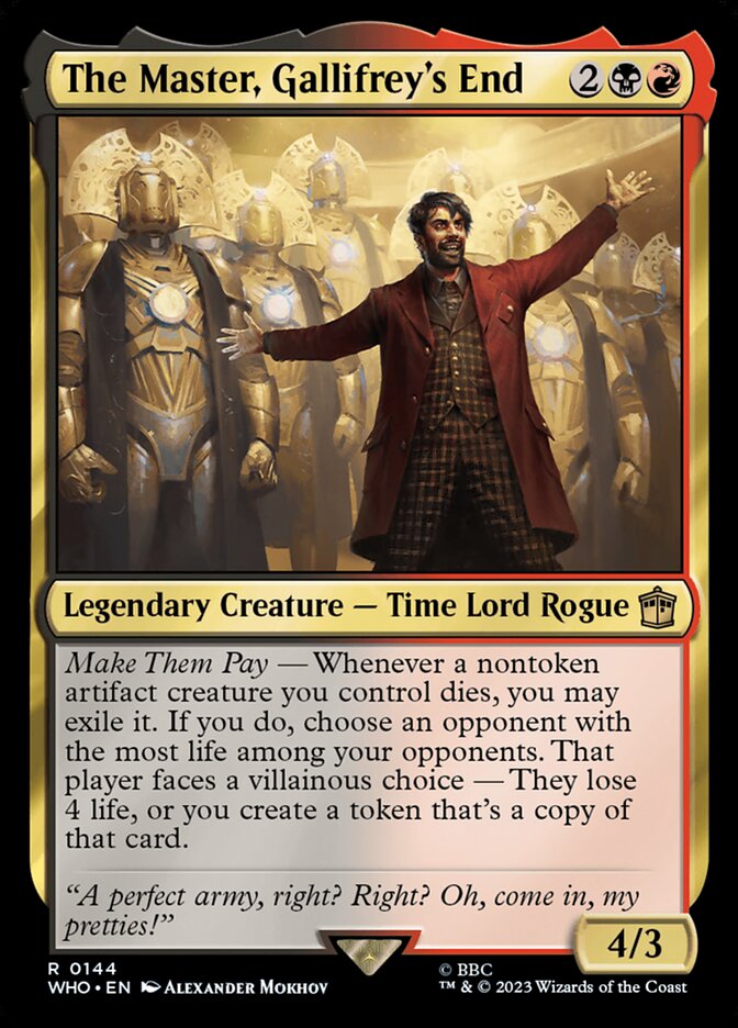 The Master, Gallifrey's End 144/331 (Universes Beyond: Doctor Who)  | Chromatic Games