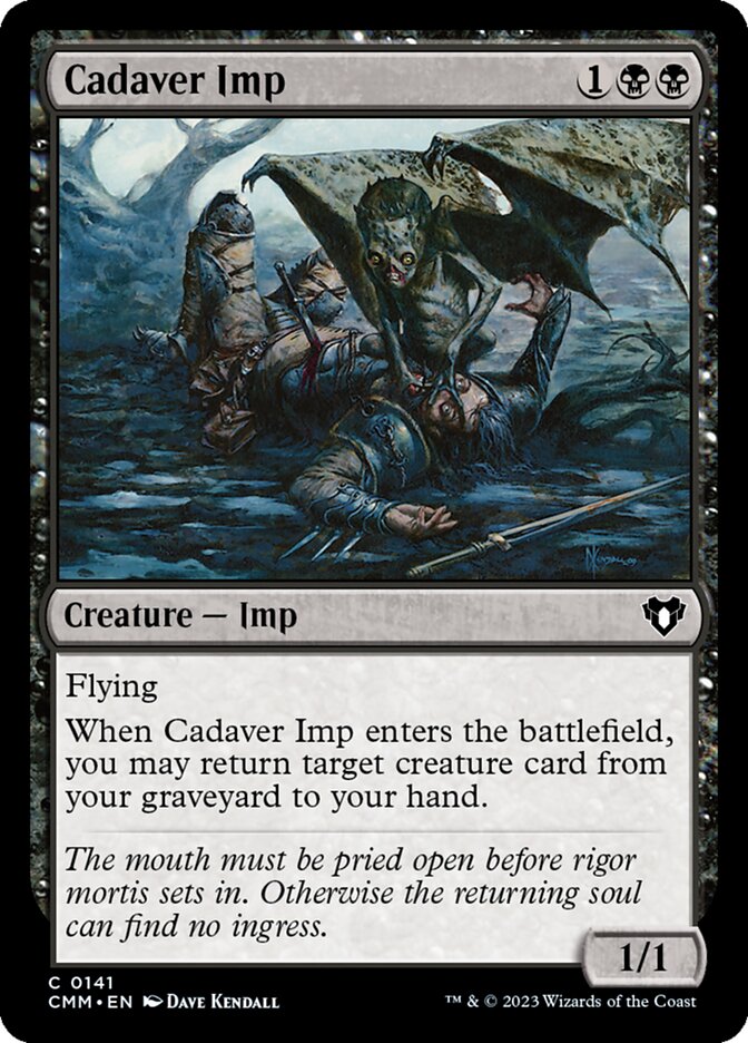 Cadaver Imp 141/451 (Commander Masters)  - Foil | Chromatic Games