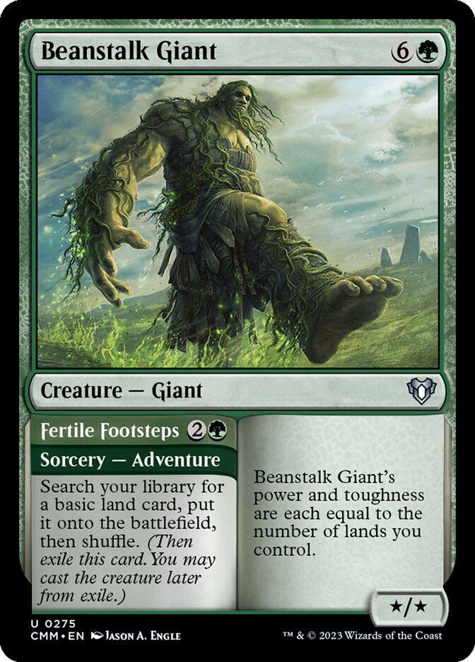 Beanstalk Giant // Fertile Footsteps 275/451 (Commander Masters)  | Chromatic Games